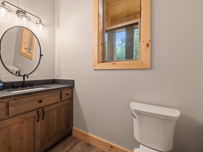 Creek Songs- Entry level shared bathroom