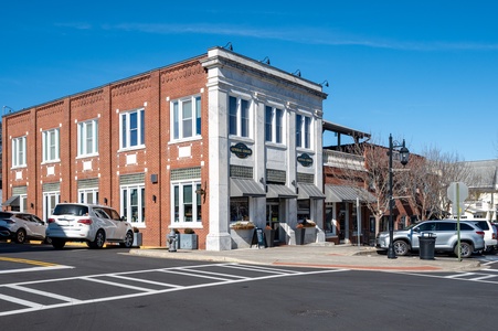 Main & Main- Exterior view located in downtown Blue Ridge