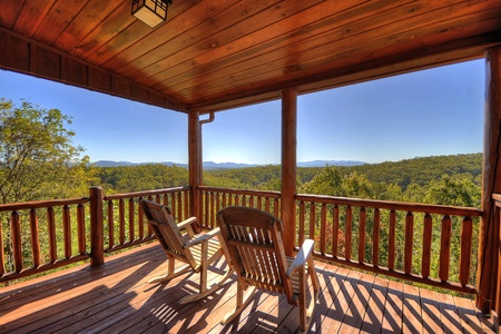 Above Ravens Ridge- Upper level private balcony