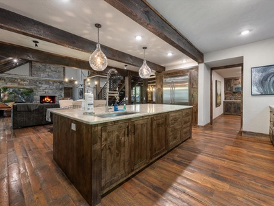 River Joy Lodge- Entry Level Kitchen Island