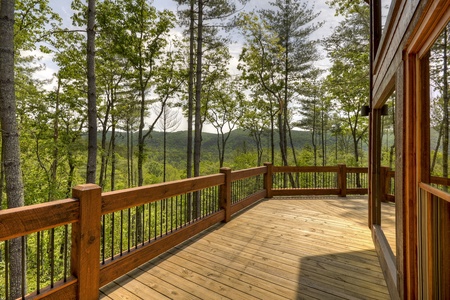 Vista Rustica- Deck area with long range mountain views