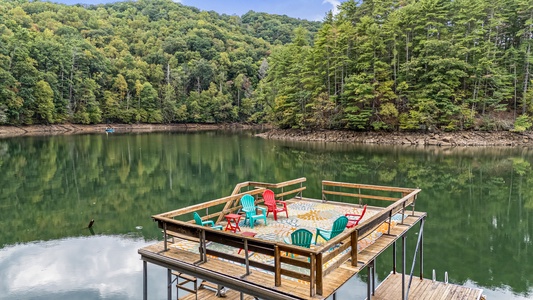 Around The Bend - Dock on the Waters of Lake Blue Ridge