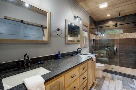 Rustic Elegance - Entry Level Primary Suite Bathroom