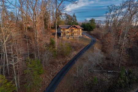 The Orchard - Aerial of Cabin