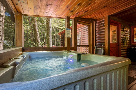 Reel Medicine - Hot Tub on Screened in Deck