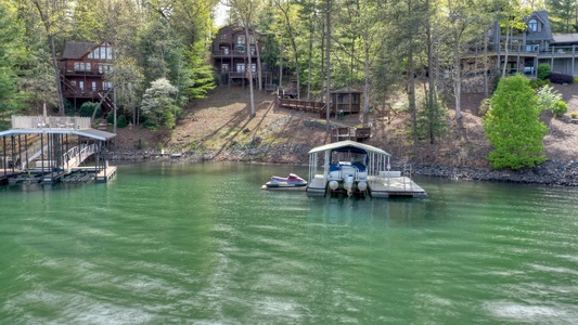 When In Rome- View of the cabin from the lake