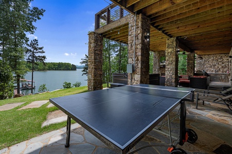 Nottely Island Retreat - Terrace Level Outdoor Entertainment