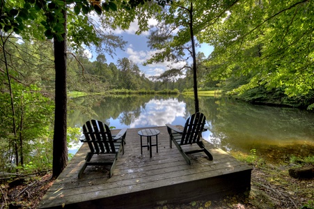 Pates Escape - Pond with Dock