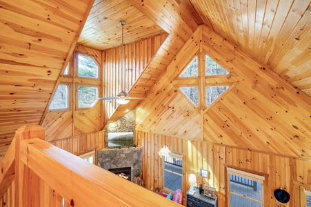 Cohutta Hideaway - Upper Level Loft View