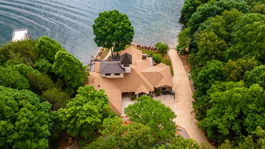 Blue Ridge Lakeside Chateau - Aerial View of the Chateau