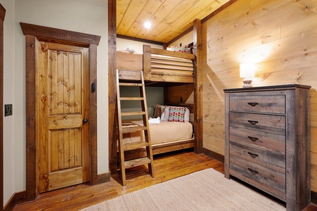 All Decked Out- Lower level bunk room