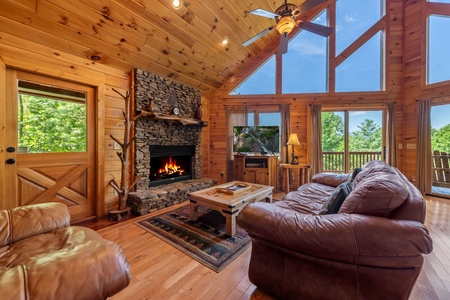 Mountain High Lodge - Entry Level Living Room