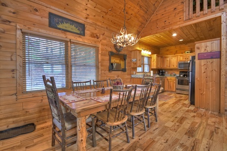 Amazing View- Dining room table and chairs