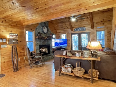 Bear Creek:  View from Kitchen Breakfast Bar