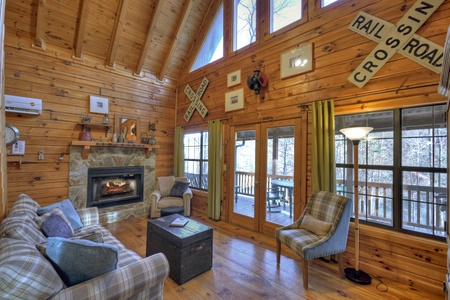 All Aboard- Main level living room area
