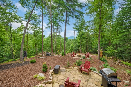 Three Loves Cabin - Stone Laid Grilling Station