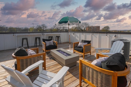 Rooftop with Fire Pit