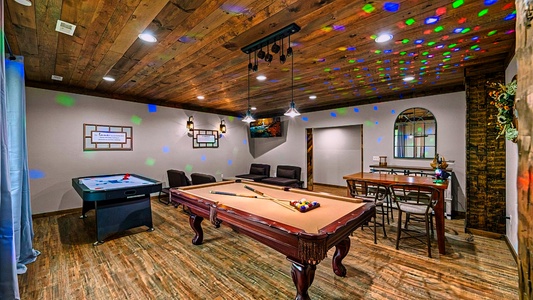 Pool table and air hocky