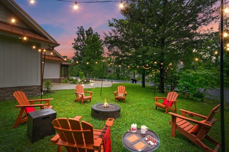 Fire pit and smores