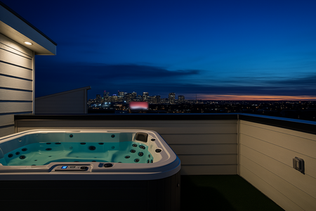 Hot Tub on Rooftop w Downtown views!