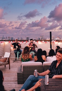 Rooftop at dusk