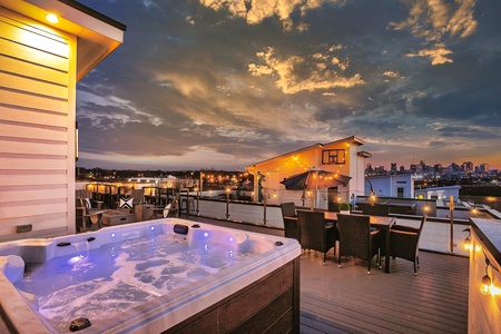 Hot tub with views