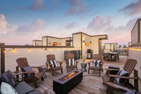 Rooftop with Fire Pit