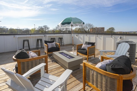 Rooftop with Fire Pit