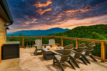 Rooftop firepit