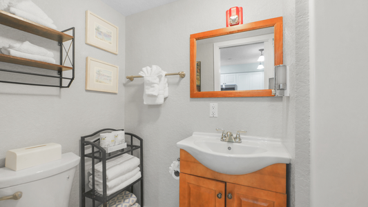 Surf Beach Room 204 Guest Bathroom