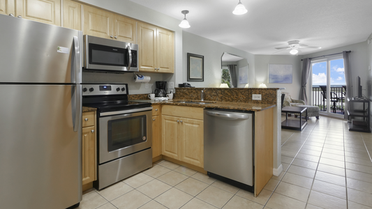 Surf Beach Room 205  Kitchen