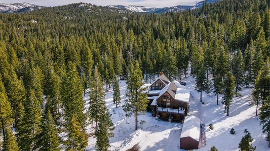 Aerial View Front of Home: Private Secluded Valley View Oasis