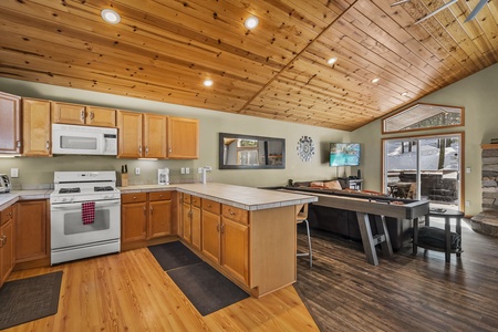 Kitchen and Lounge Area:  Donner Lake Getaway W/Private Hot Tub