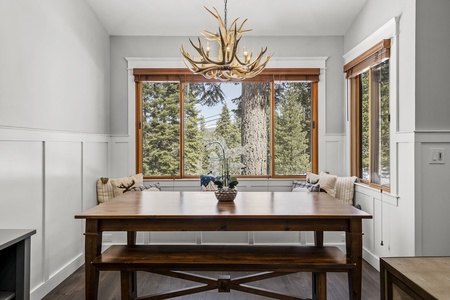 Dining Room table: Northstar Ski View Retreat