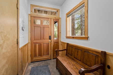 Entryway: Tahoe Donner Forest Hideaway