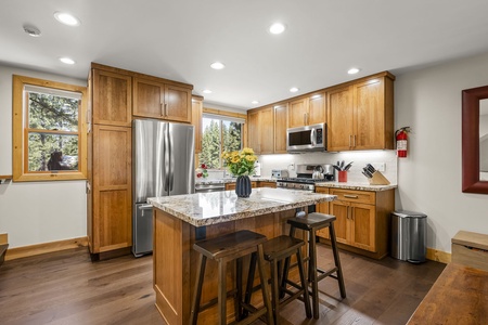 Gold Bend Getaway Kitchen Island