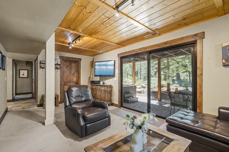 Lower Floor: Casual /Family Living Room:  Mountainscape Oasis