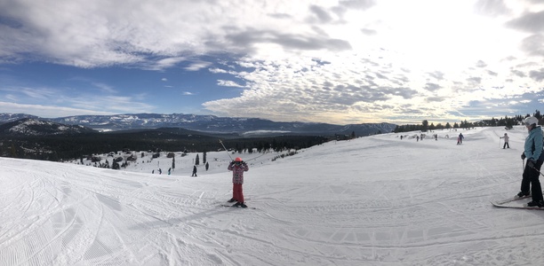 Skiing in Tahoe Donner