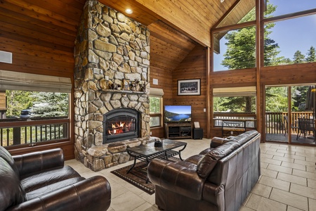 TV room: 
Donner Lake Vacation Lodge