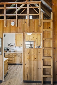 Kitchen Area: Treehouse Tahoe Cabin with Private Hot Tub