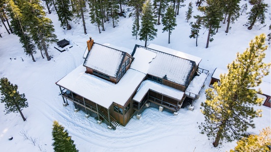 Aerial View of Home: Private Secluded Valley View Oasis