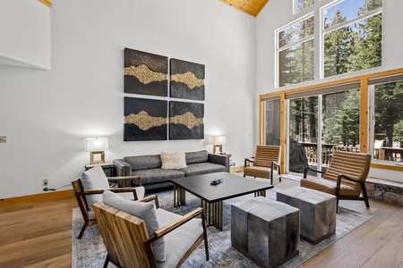 Living Room: Tahoe Donner Forest Hideaway