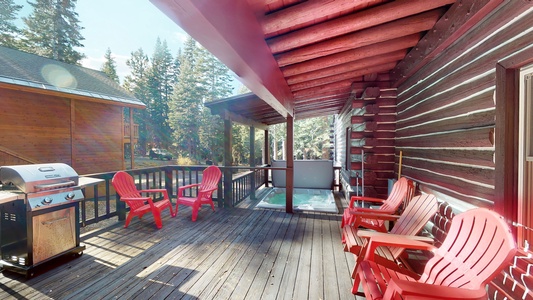 Private Hot Tub : Tahoe Donner Log Cabin