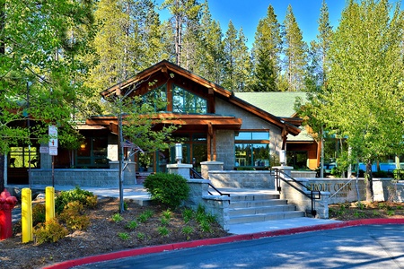 Another exterior photo of the Trout Creek Recreation Center.: Mountaintop Tahoe Donner Getaway