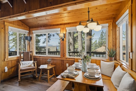 Kitchen Area: Treehouse Tahoe Cabin with Private Hot Tub