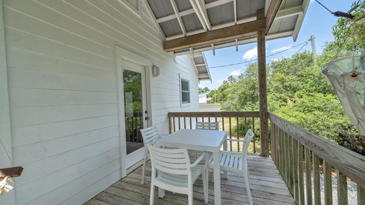You'll love the shaded deck for enjoying peaceful meals in the breeze!
