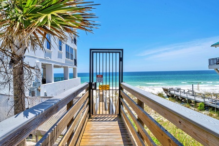 Your beach access is private - shared only with 4 other homes!