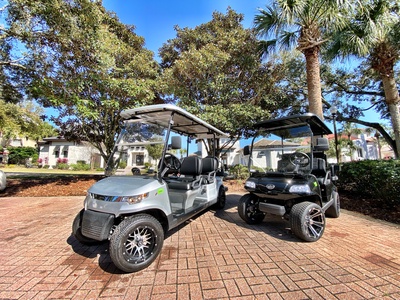 A 6-seat and 4-seat golf cart are included!
