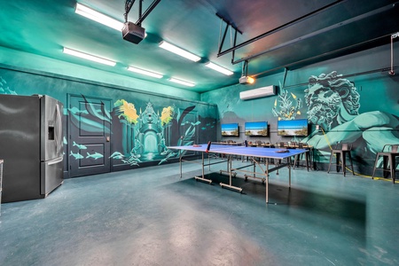 Poseidon's Game Room - Ping Pong and Gaming Wall!