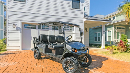 A 6-Passenger Golf Cart is INCLUDED!